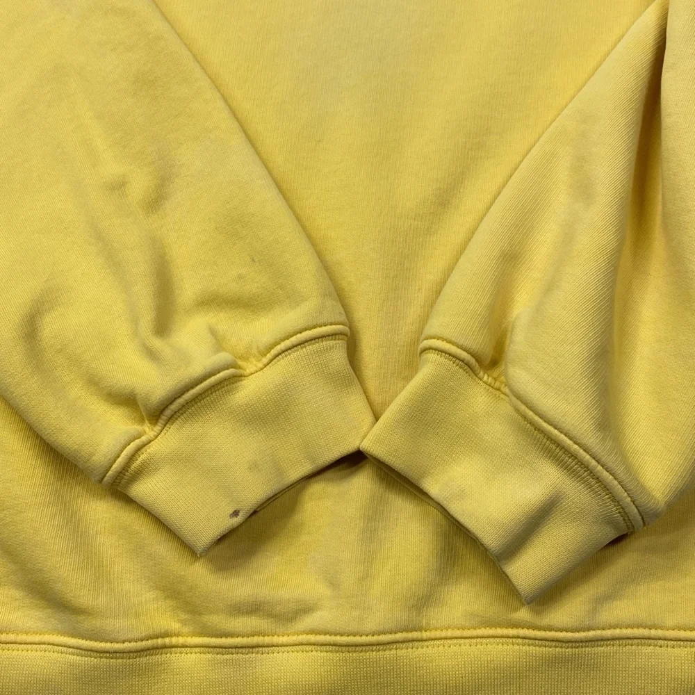 Vintage Nike Yellow Mini Swoosh Raglan Sleeve Yellow Crewneck Sweatshirt XXL